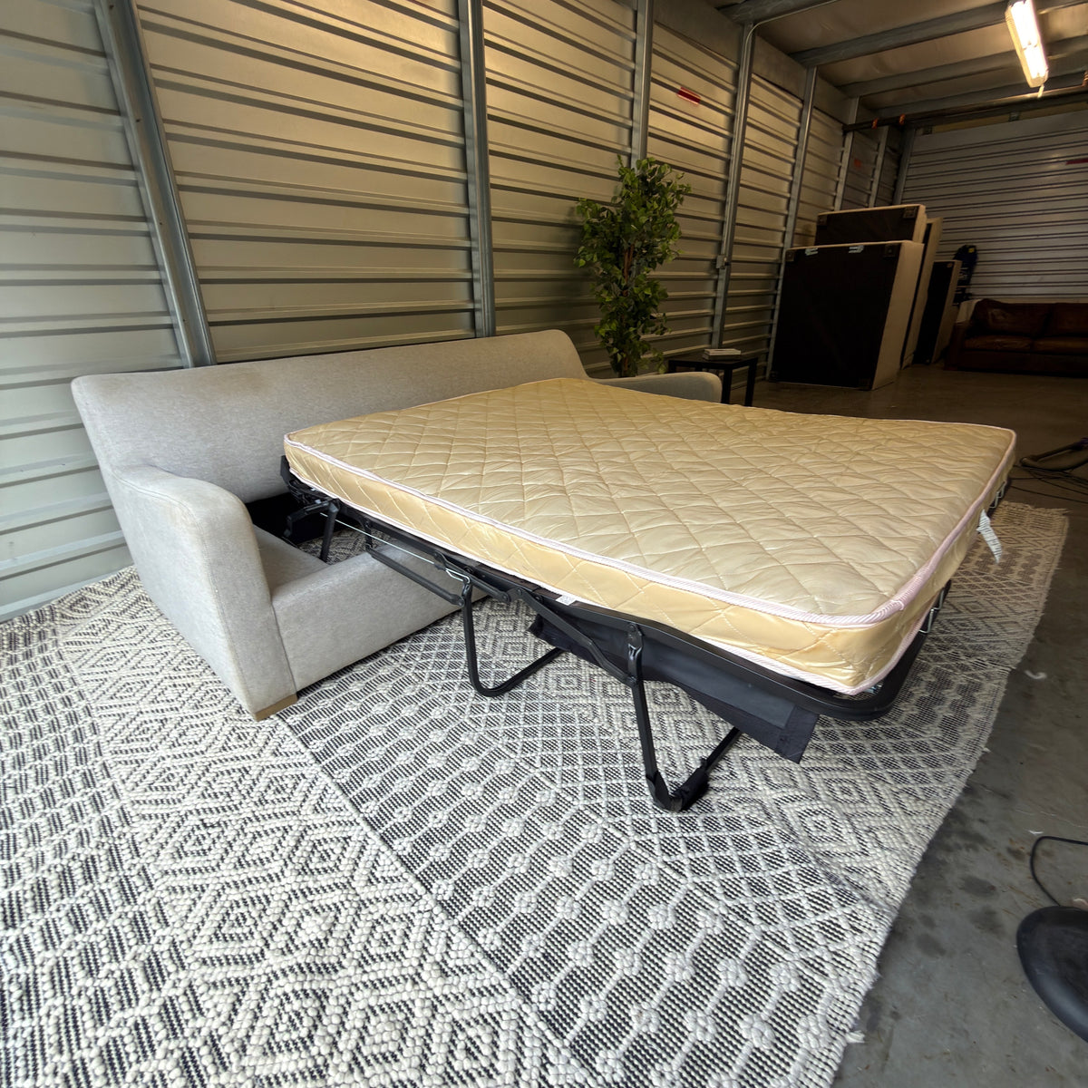 RH Belgian Track Arm 8' Sleeper Sofa - pull-out sleeper view 14