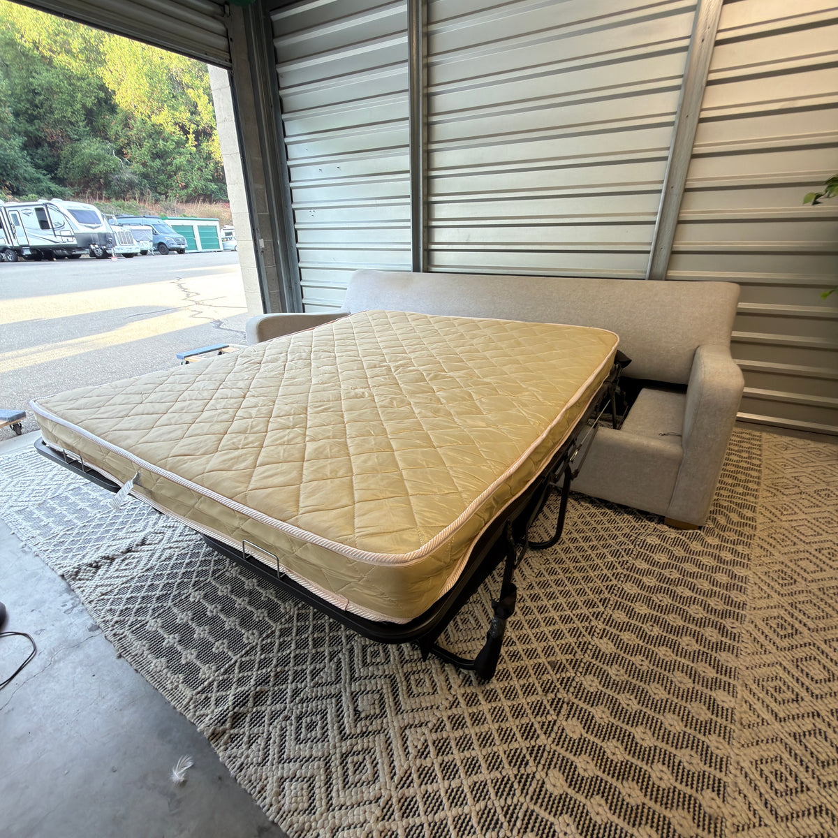 RH Belgian Track Arm 8' Sleeper Sofa - pull-out sleeper view 15