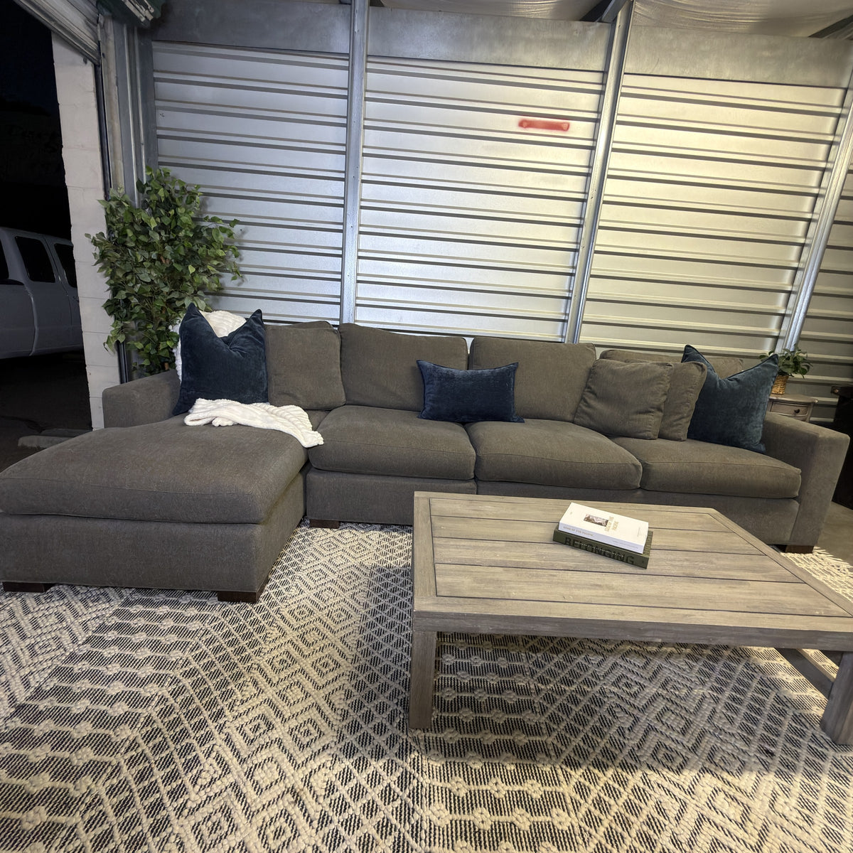 Crate & Barrel gray sectional — actual item IMG_8517.JPG