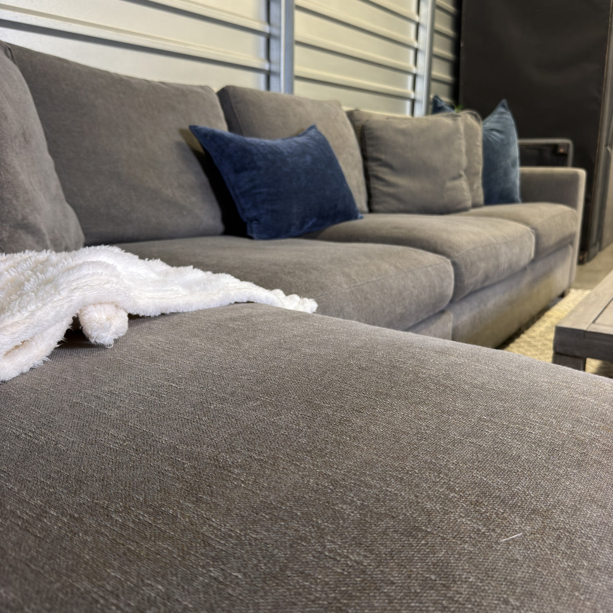 Crate & Barrel gray sectional — actual item IMG_8525.JPG
