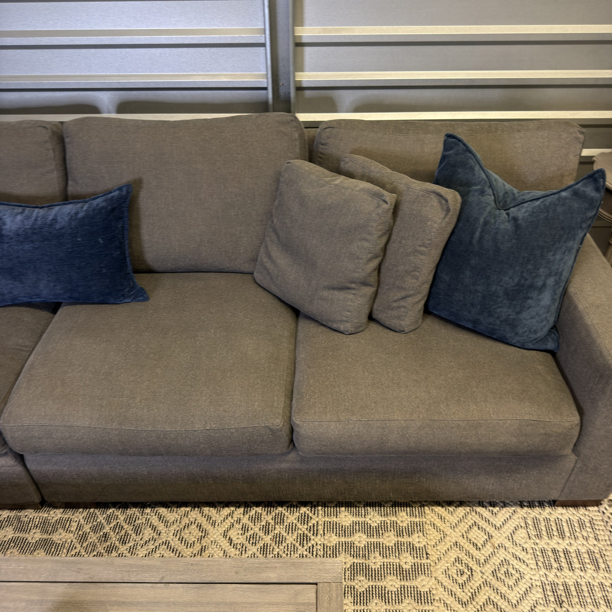 Crate & Barrel gray sectional — actual item IMG_8528.JPG