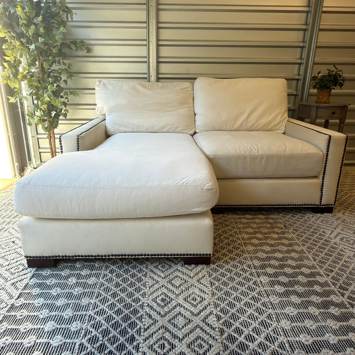 Pottery Barn ivory compact chaise sectional — IMG_8191.JPG