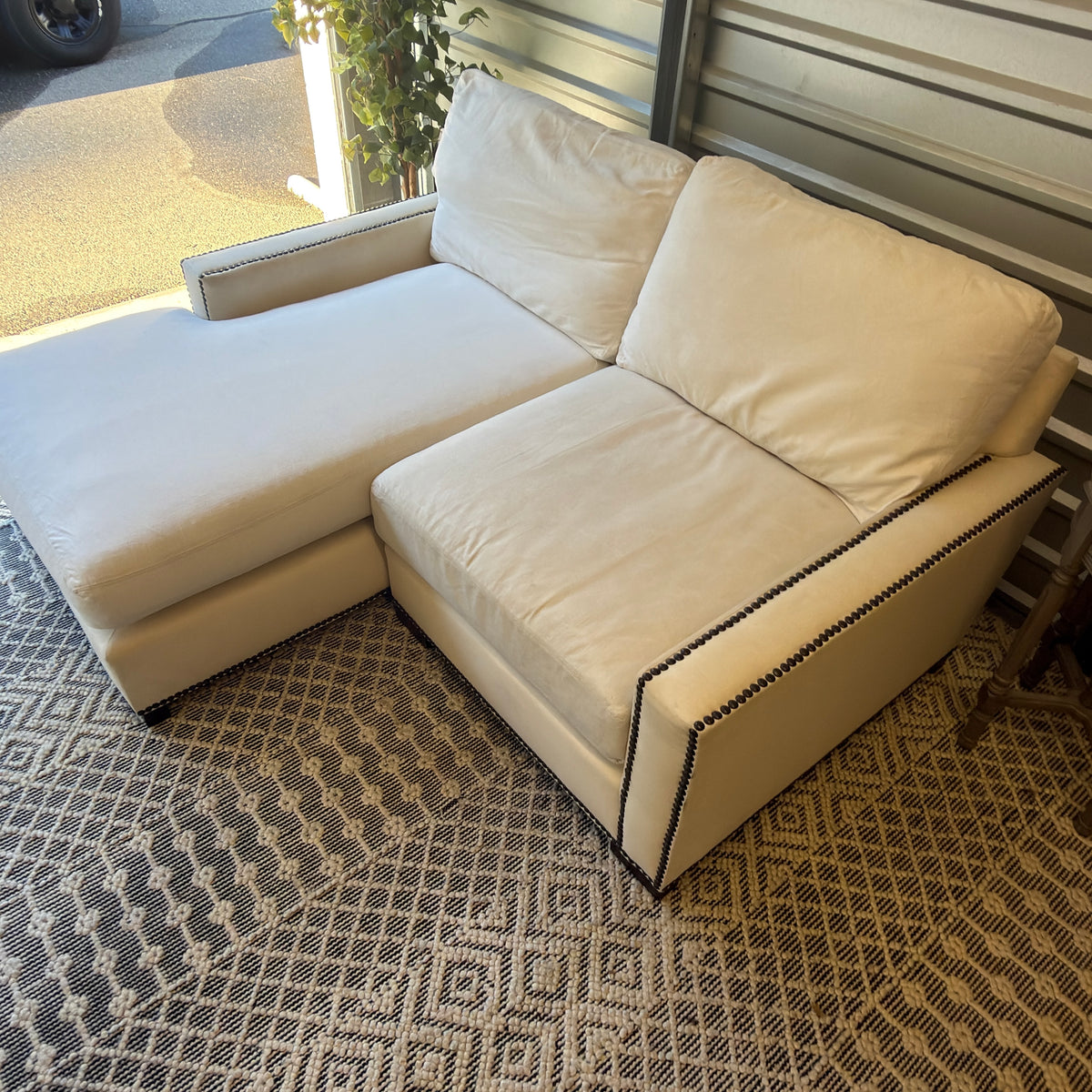 Pottery Barn ivory compact chaise sectional — IMG_8193.JPG