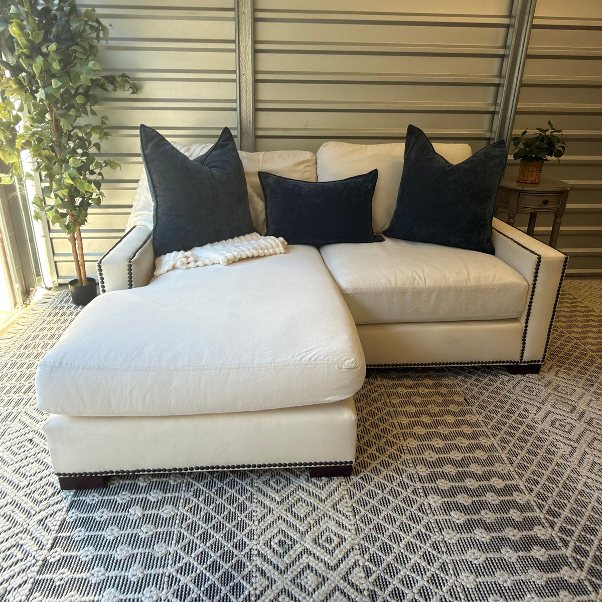 Pottery Barn ivory compact chaise sectional — IMG_8194.JPG