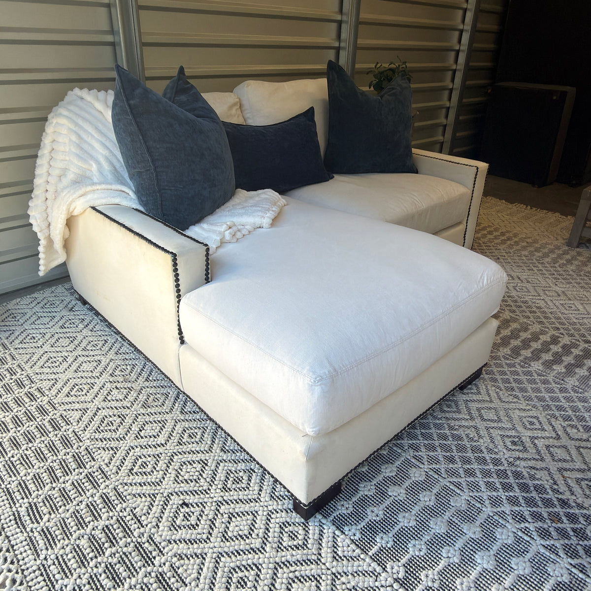 Pottery Barn ivory compact chaise sectional — IMG_8195.JPG