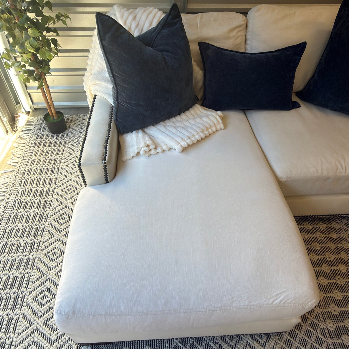 Pottery Barn ivory compact chaise sectional — IMG_8198.JPG