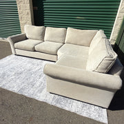 Pottery Barn Pearce sectional - seat and arm detail