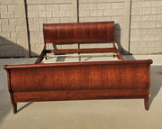 Ethan Allen king sleigh bed - complete bed frame view