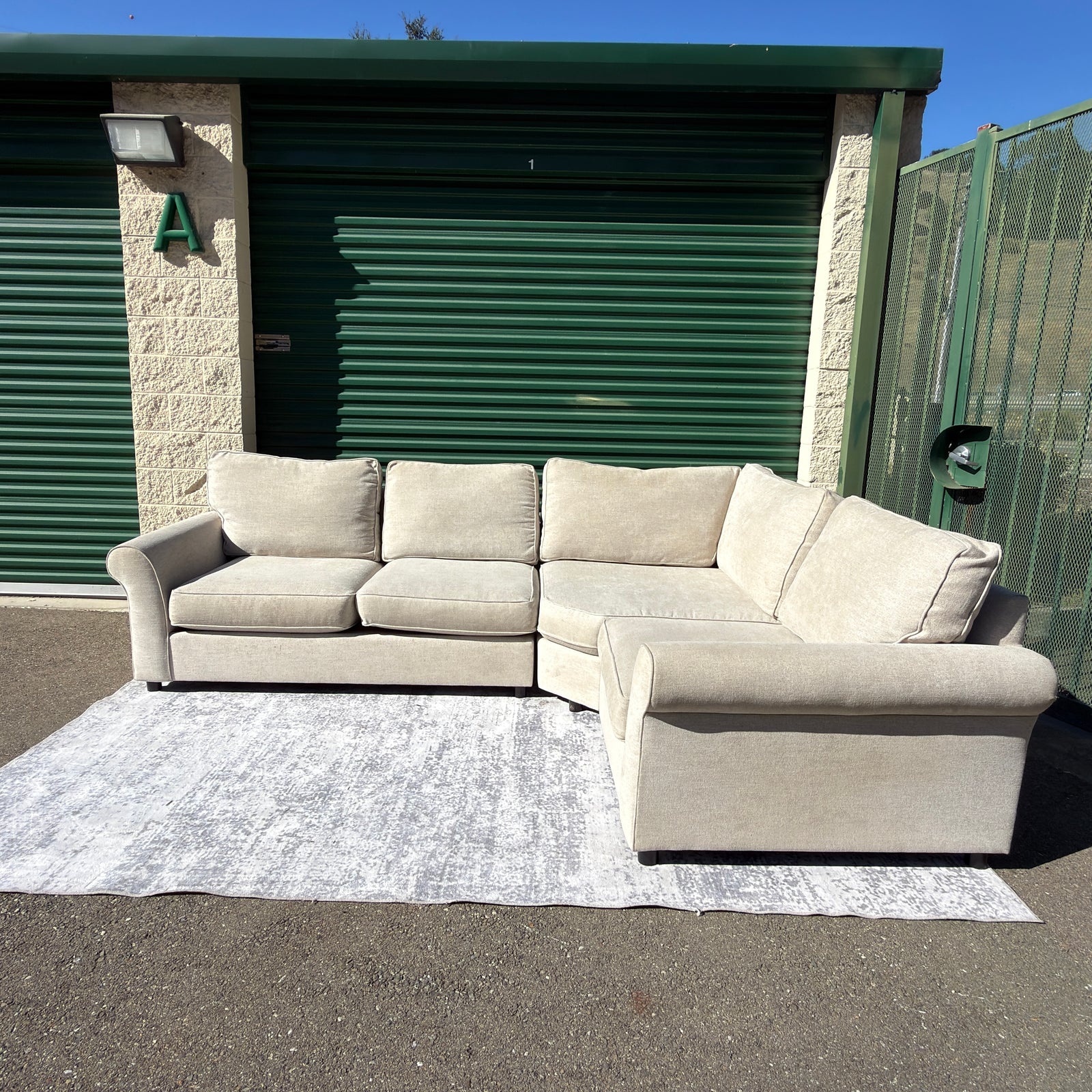 Pottery Barn Pearce sectional - alternate angle