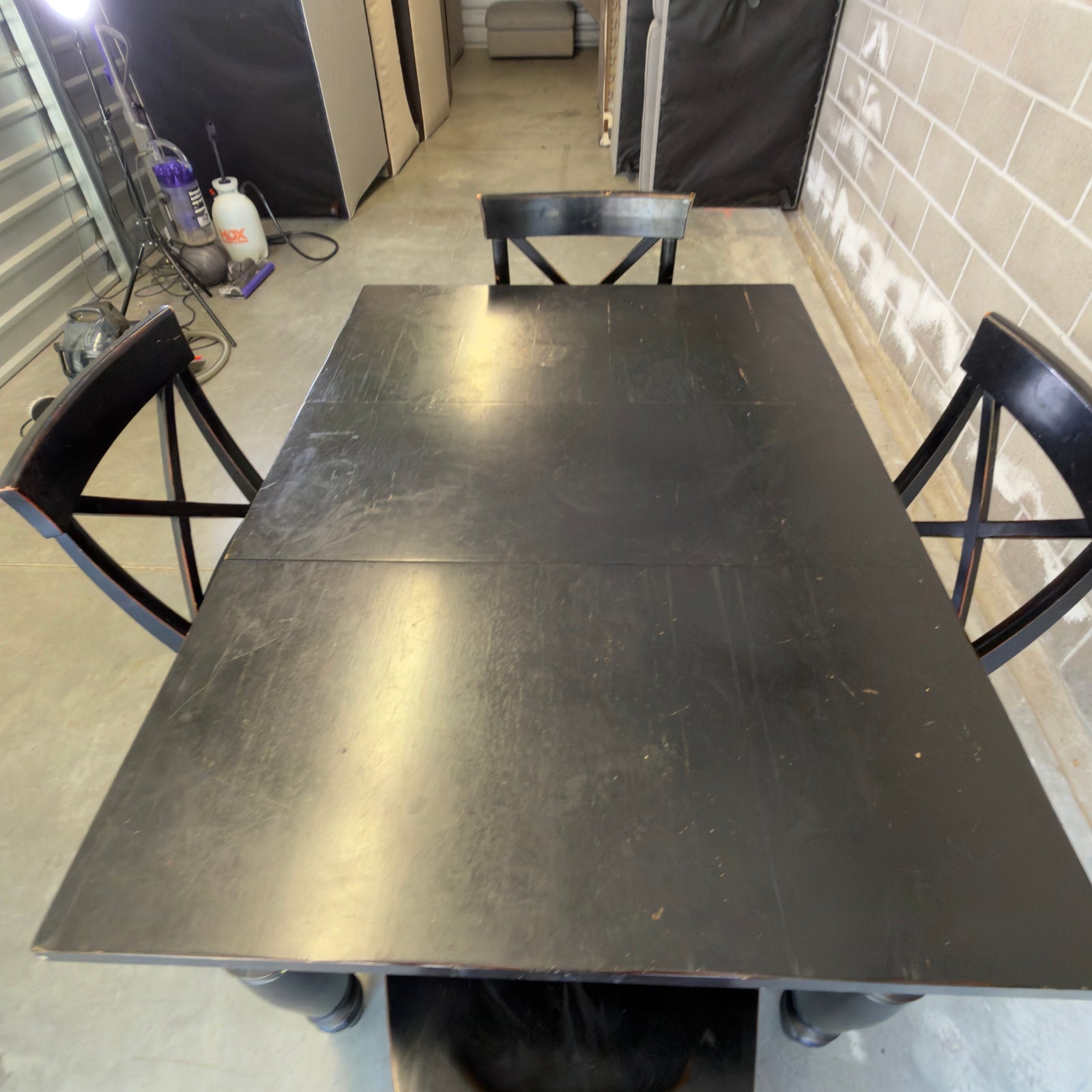 Pottery Barn Amherst dining set - table and chair condition view