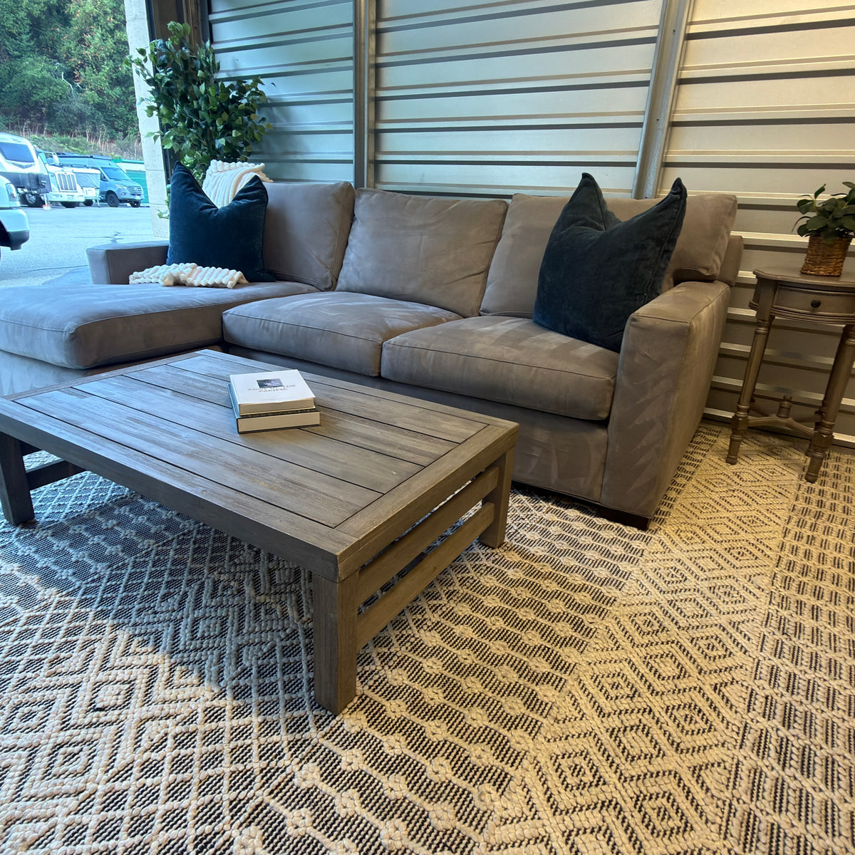 Crate & Barrel Axis 106" 2-Piece Chaise Sectional – Douglas Nickel
