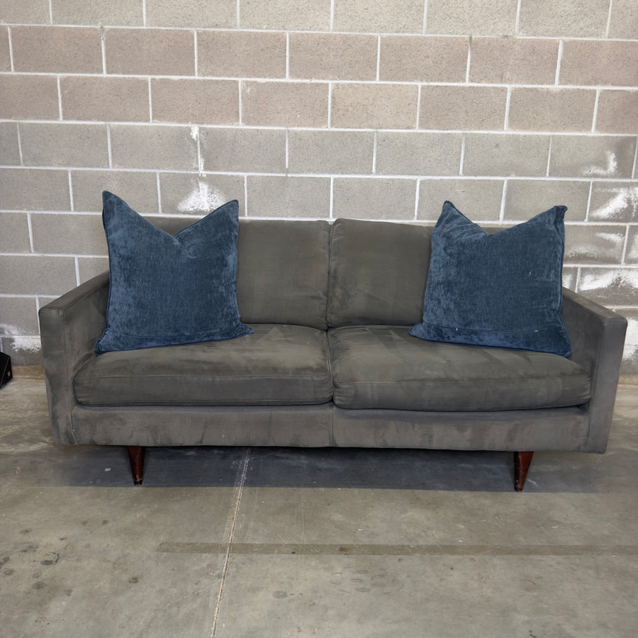 Used dark gray Room and Board Jasper sofa, for sale at Couch Potato Furniture in Hayward, California