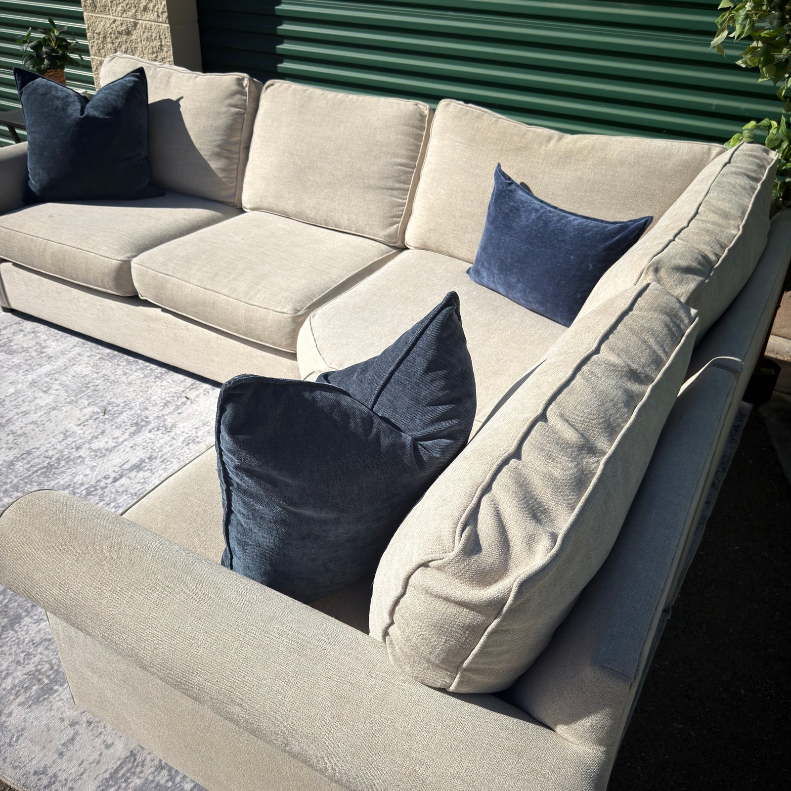 Pottery Barn Pearce sectional - seating and cushion view