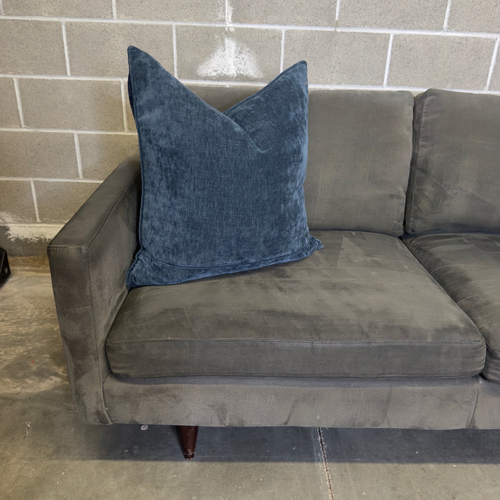 Dark gray Room & Board Jasper sofa - gallery view 6