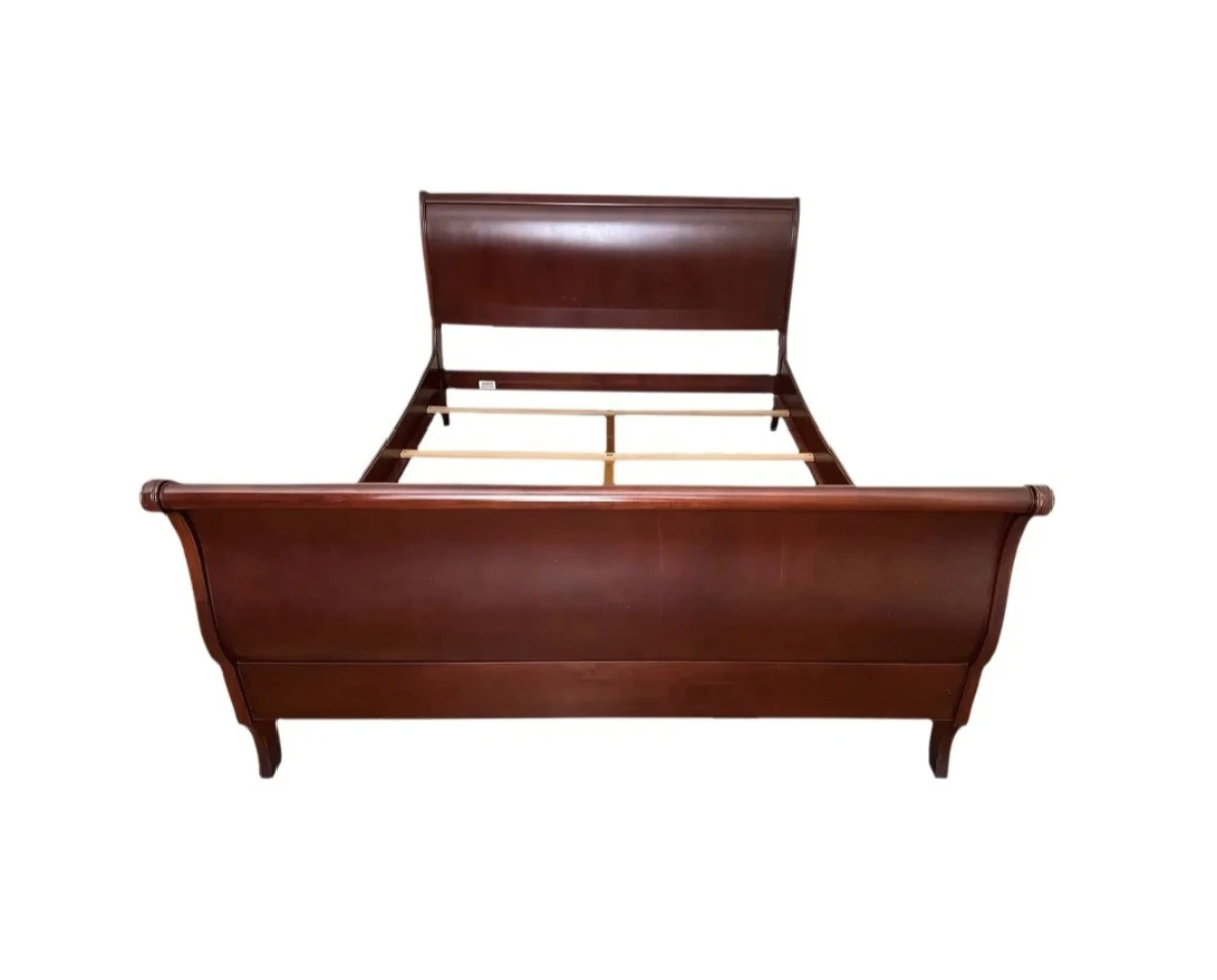 Ethan Allen king sleigh bed - full back view