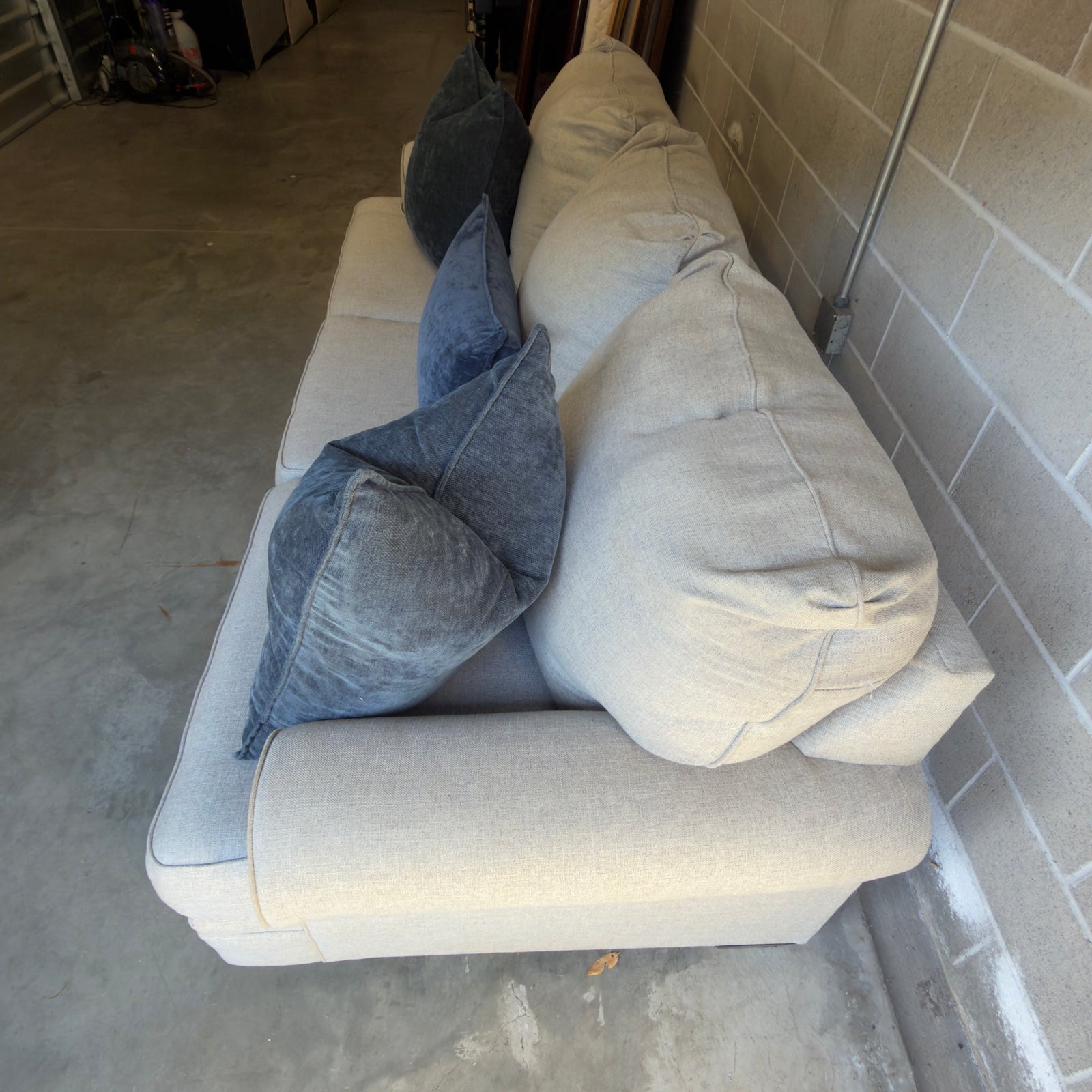 Ashley Antonlini sofa - rear and loose back cushion view