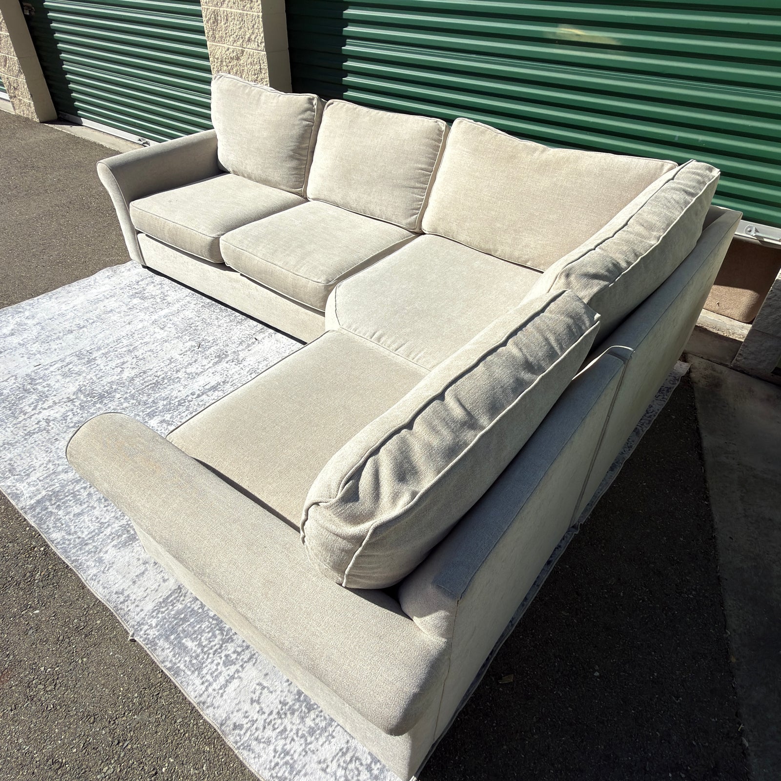 Pottery Barn Pearce sectional - seating section detail