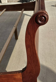 Ethan Allen bed - side rail scratch and finish wear