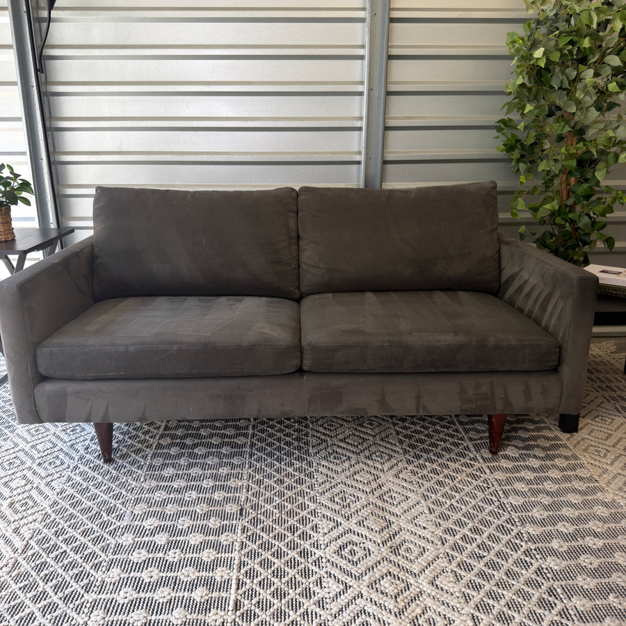 Dark Gray Room & Board Jasper Sofa - 72" - straight-on front view