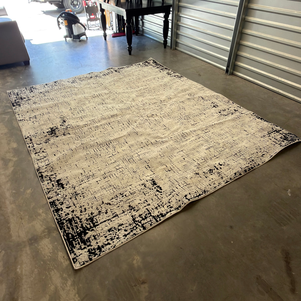 Surya Portfolio Tetris Ivory & Black Area Rug - 7'9" x 9'6" - product view 3