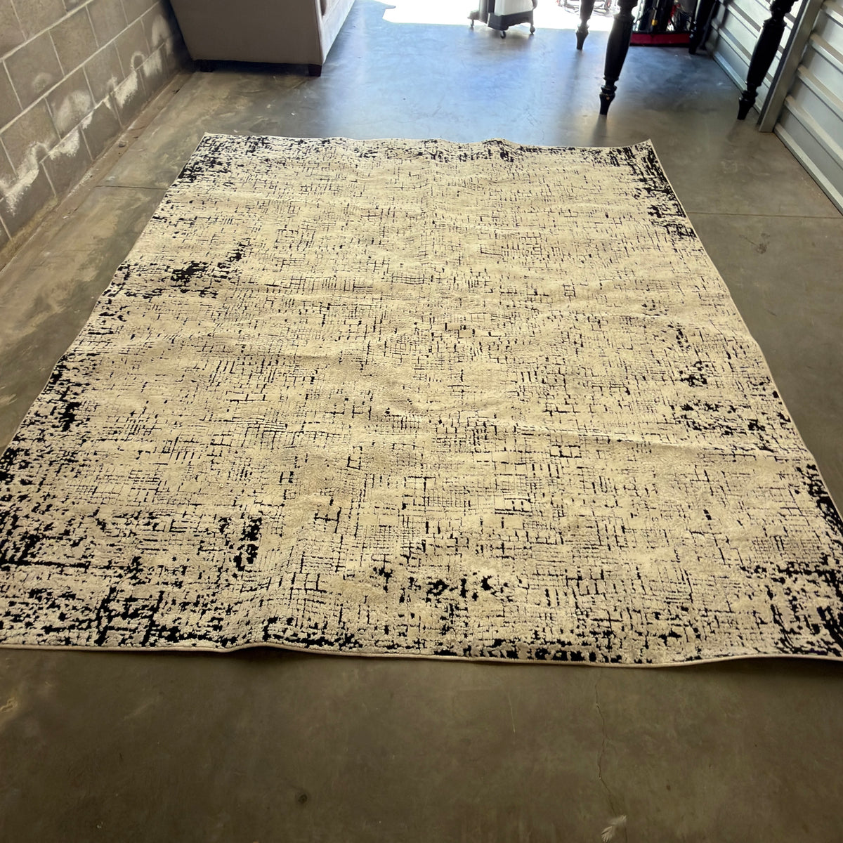 Surya Portfolio Tetris Ivory & Black Area Rug - 7'9" x 9'6" - product view 4