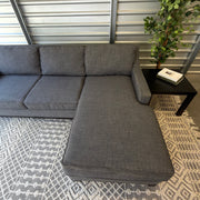 Charcoal Gray Chaise Sectional Sofa - product view 10