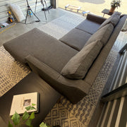 Charcoal Gray Chaise Sectional Sofa - product view 12