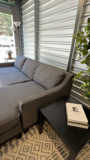 Charcoal Gray Chaise Sectional Sofa - product view 13