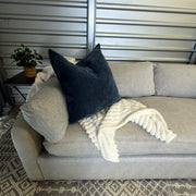 RH Belgian Track Arm 8' Sleeper Sofa - styled seat detail 23