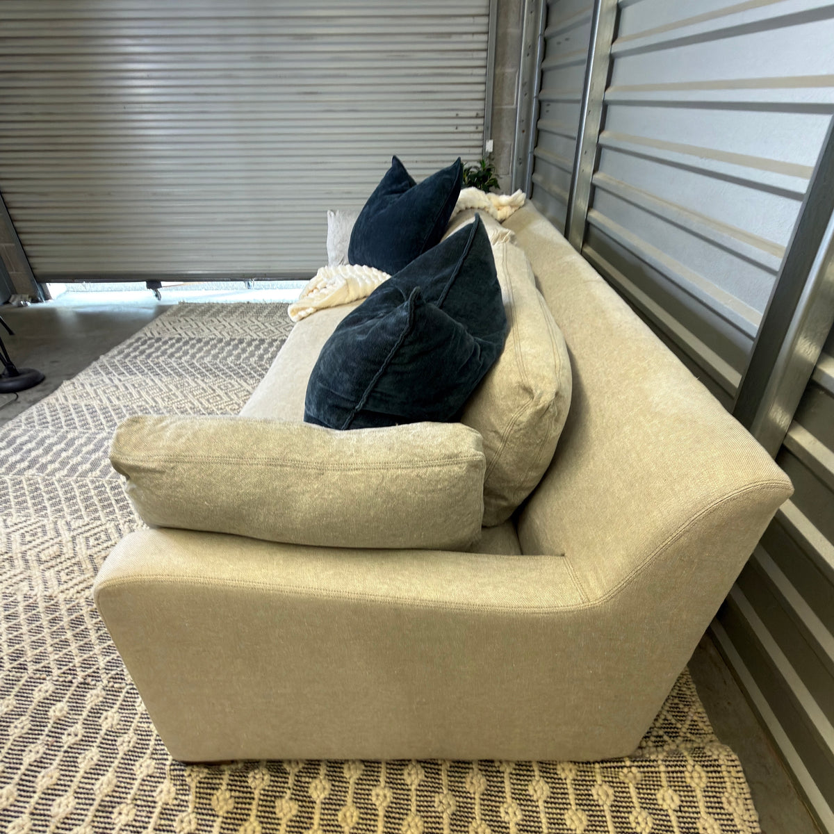 RH Belgian Track Arm 8' Sleeper Sofa - rear and side detail 25