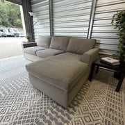 Room & Board Metro 112-inch chaise sofa - right front angle