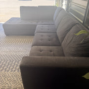 Ashley Maier charcoal gray chaise sectional, view 11