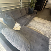 Ashley Maier charcoal gray chaise sectional, view 14