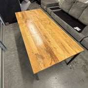 West Elm Box Frame expandable mango wood dining table, view 6