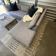 West Elm Shelter sectional detail photo