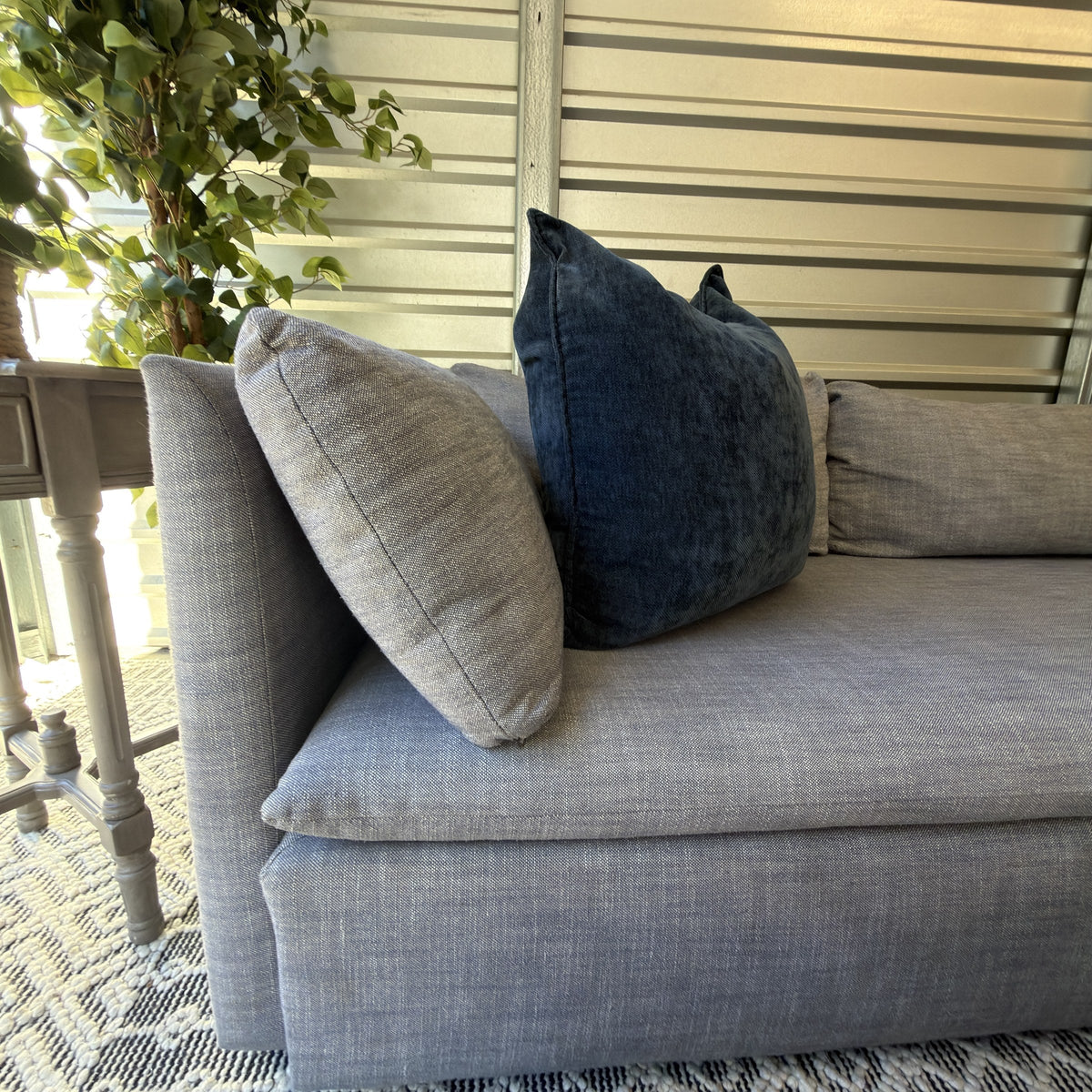 West Elm Shelter sectional detail photo