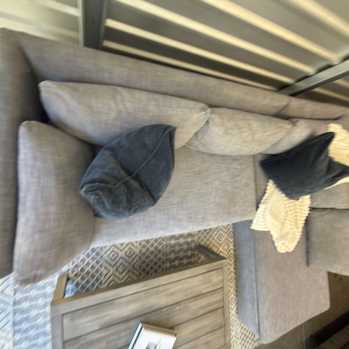 West Elm Shelter sectional close-up detail