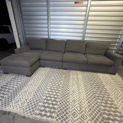 Crate & Barrel gray sectional — actual item IMG_8505.JPG