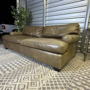 Crate & Barrel tan leather sofa — actual item IMG_8540.JPG