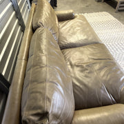 Crate & Barrel tan leather sofa — actual item IMG_8544.JPG