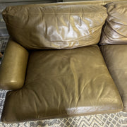 Crate & Barrel tan leather sofa — actual item IMG_8553.JPG