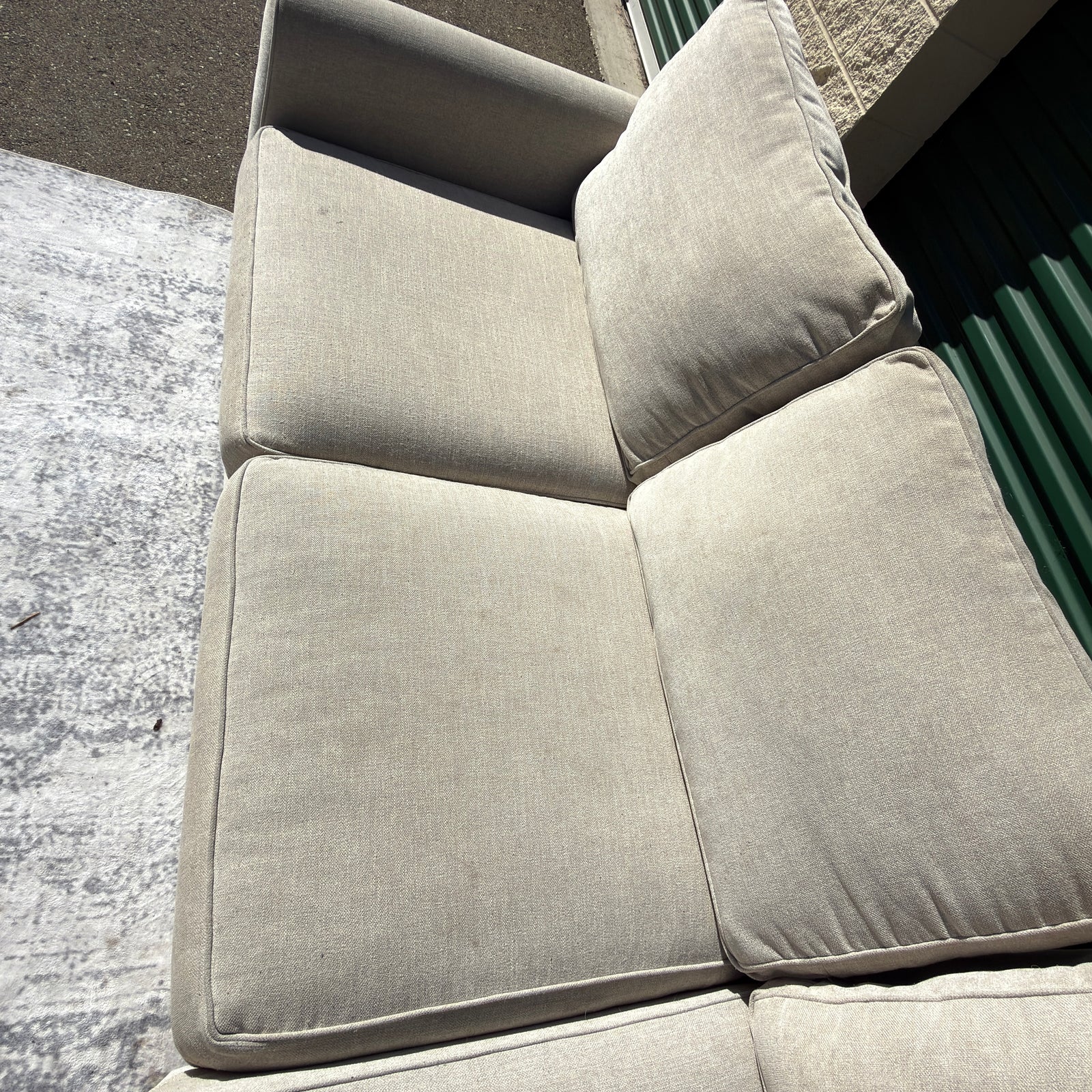 Pottery Barn Pearce oatmeal sectional - additional detail view