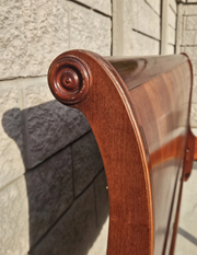 Ethan Allen king sleigh bed - full headboard view