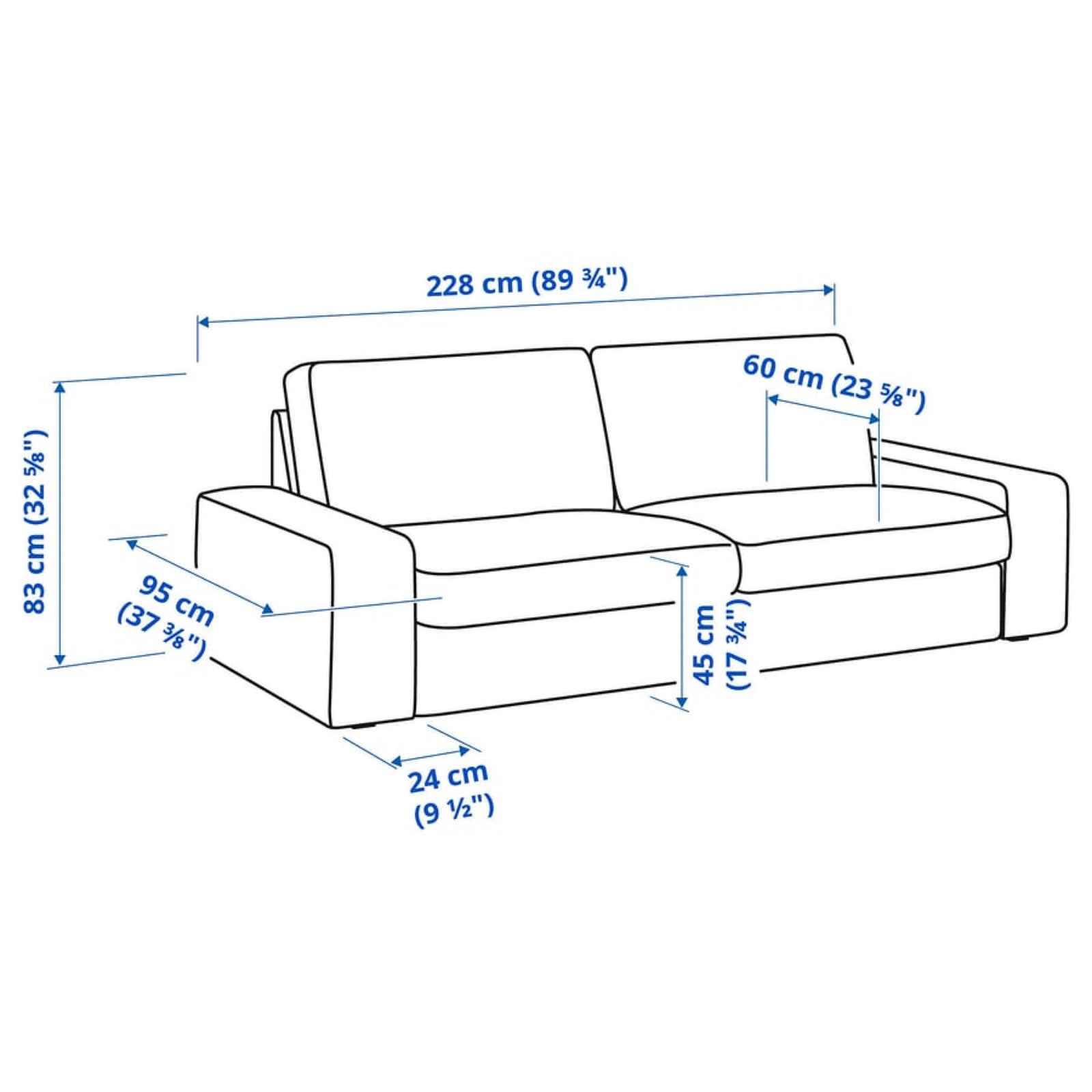 Beige IKEA Kivik Sofa