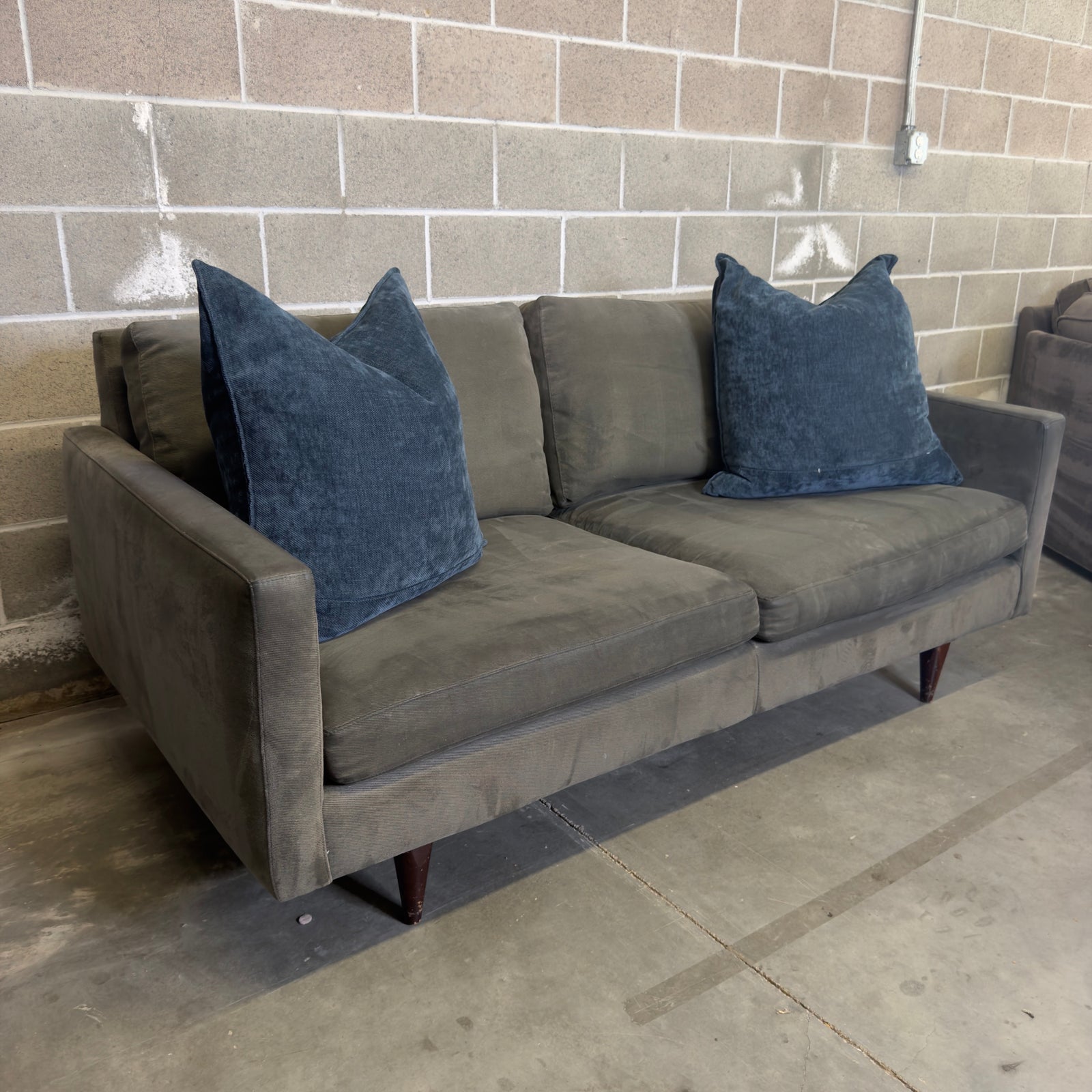Dark gray Room & Board Jasper sofa - gallery view 3