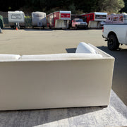Cream Restoration Hardware sofa - back view