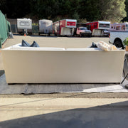 Cream Restoration Hardware sofa - environment view