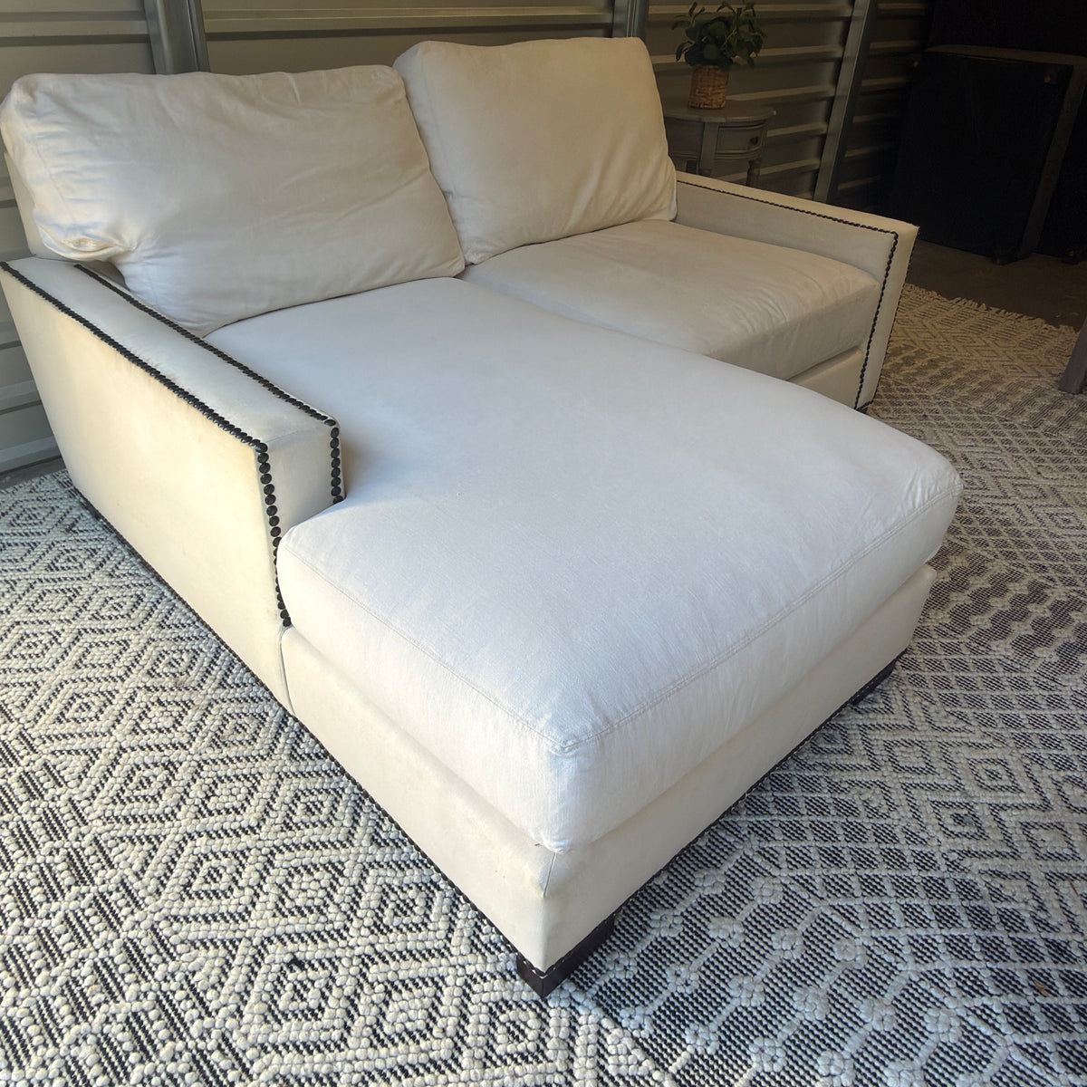 Pottery Barn ivory compact chaise sectional — IMG_8192.JPG