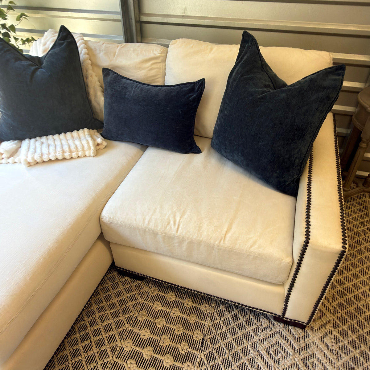 Pottery Barn ivory compact chaise sectional — IMG_8197.JPG