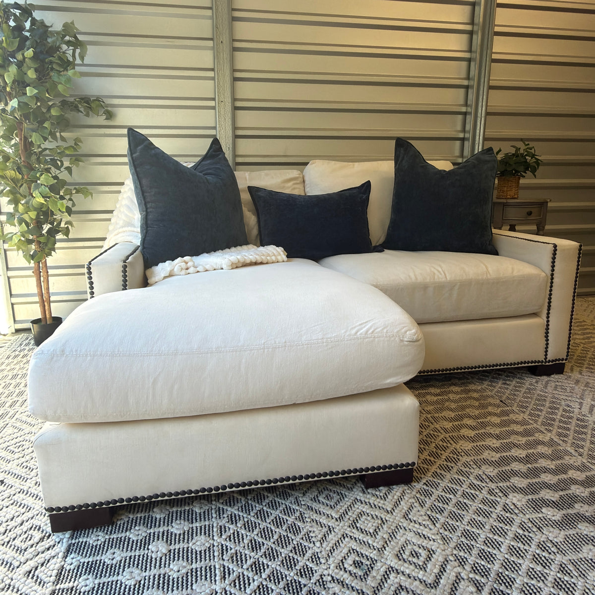 Pottery Barn ivory compact chaise sectional — IMG_8203.JPG